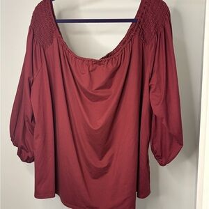 Chic Maroon Blouse for Women